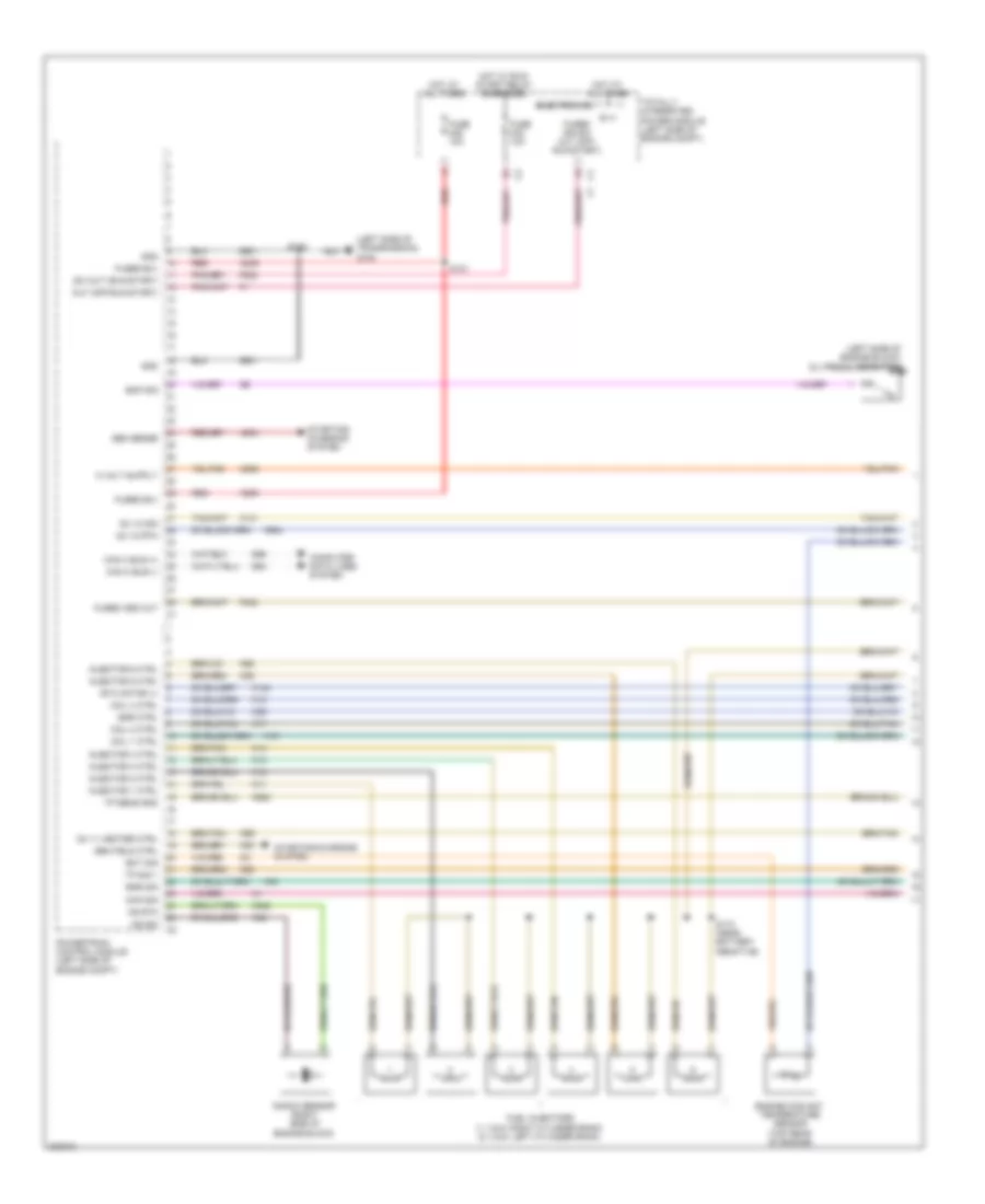 3.8L, Engine Performance Wiring Diagram, 6 Speed AT (1 of 4) for Volkswagen Routan SE 2009