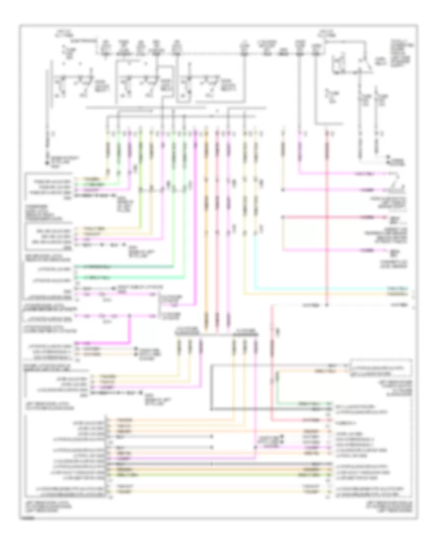 Power Door Locks Wiring Diagram 1 of 2 for Volkswagen Routan SE 2014