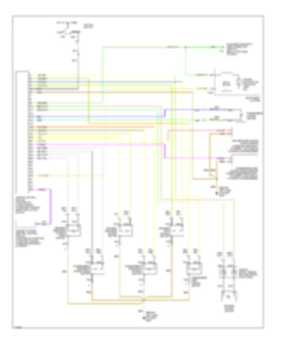 Supplemental Restraint Wiring Diagram for Volkswagen Passat GLX 1999