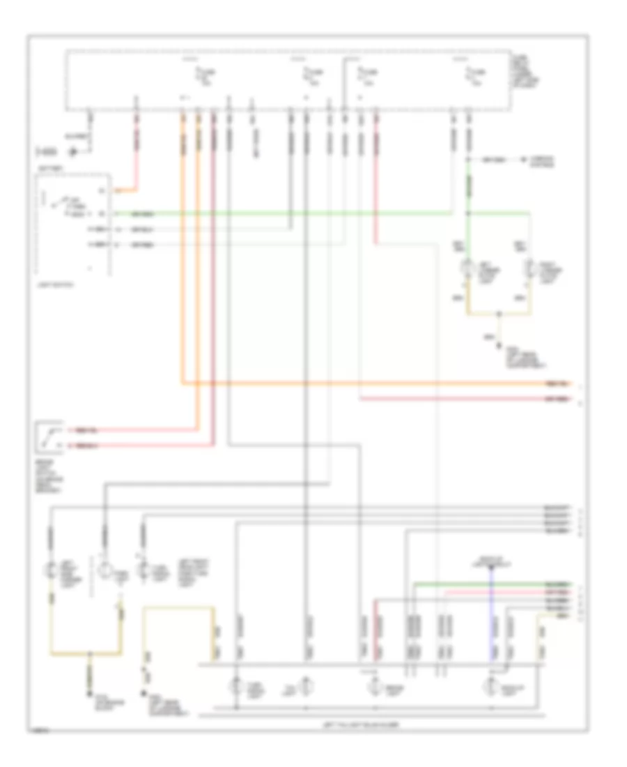 Exterior Lamps Wiring Diagram 1 of 2 for Volkswagen Cabrio GL 2000