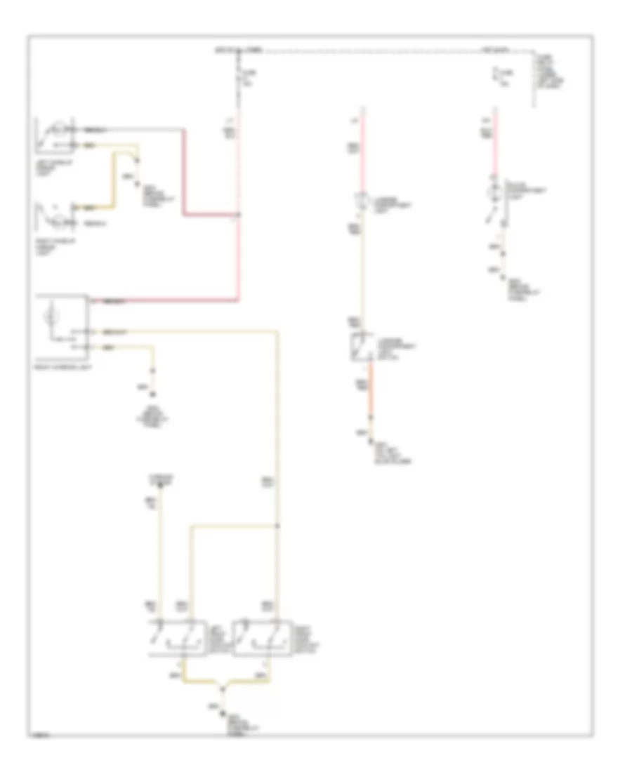Courtesy Lamps Wiring Diagram for Volkswagen Cabrio GL 2000