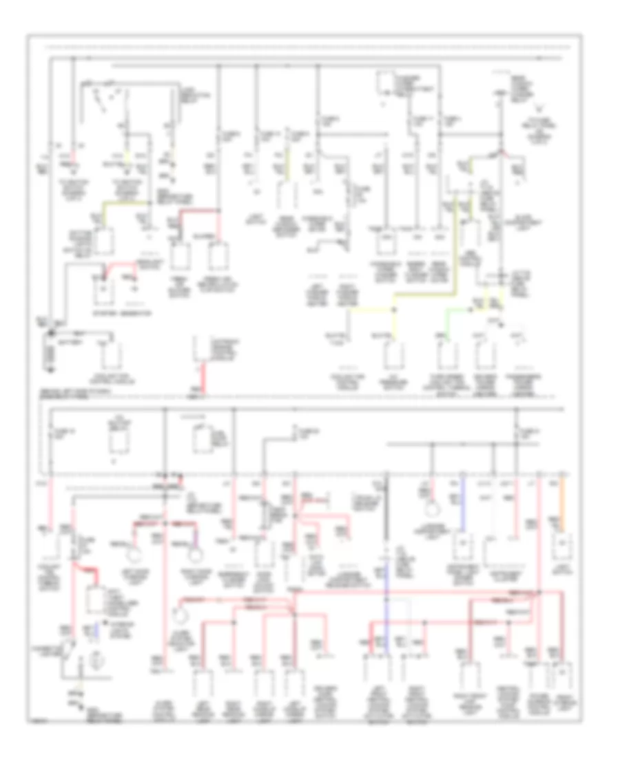 Power Distribution Wiring Diagram 1 of 3 for Volkswagen Cabrio GL 2000