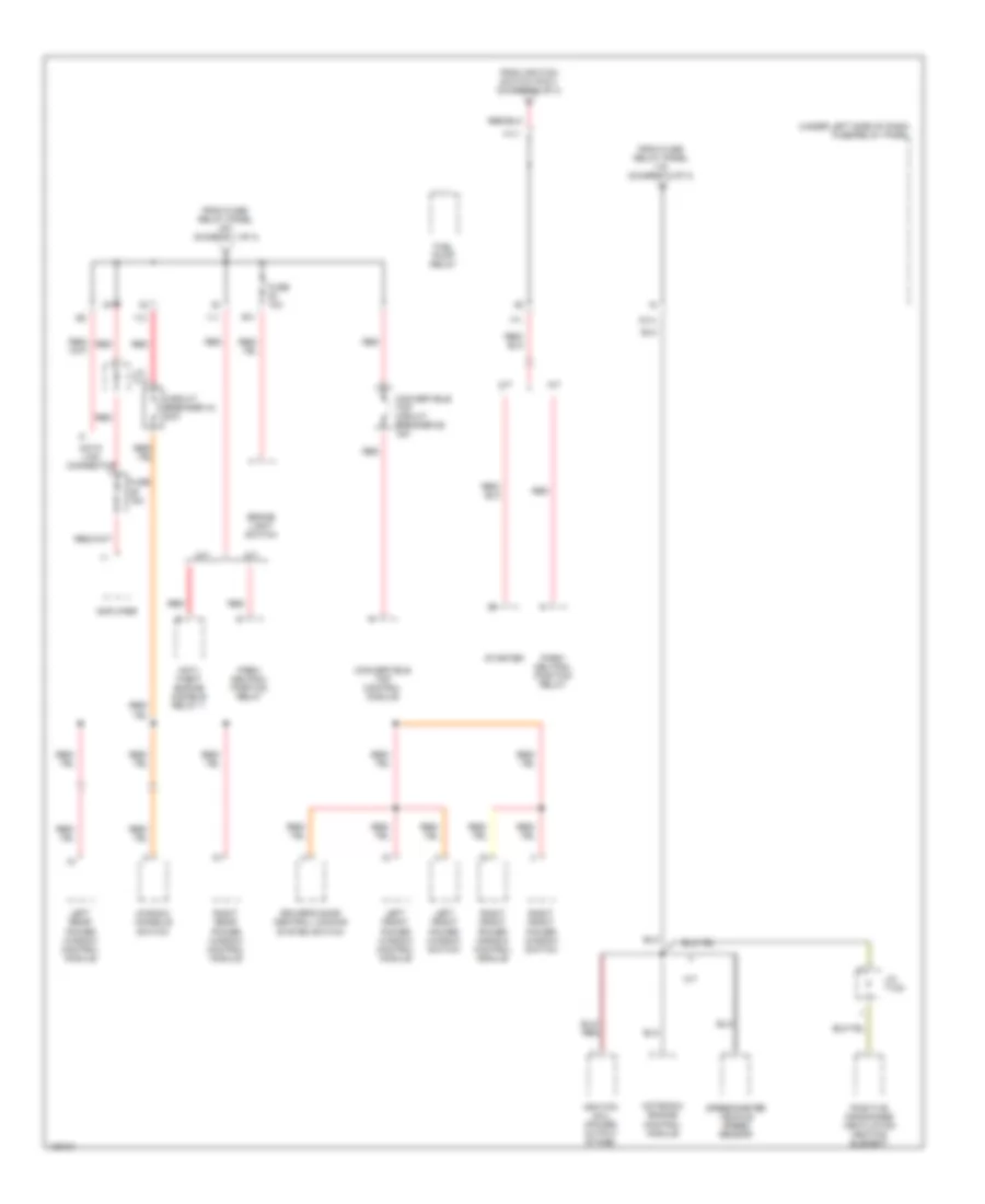 Power Distribution Wiring Diagram 3 of 3 for Volkswagen Cabrio GL 2000