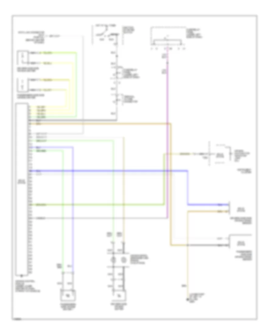 Supplemental Restraint Wiring Diagram for Volkswagen Cabrio GLS 2000