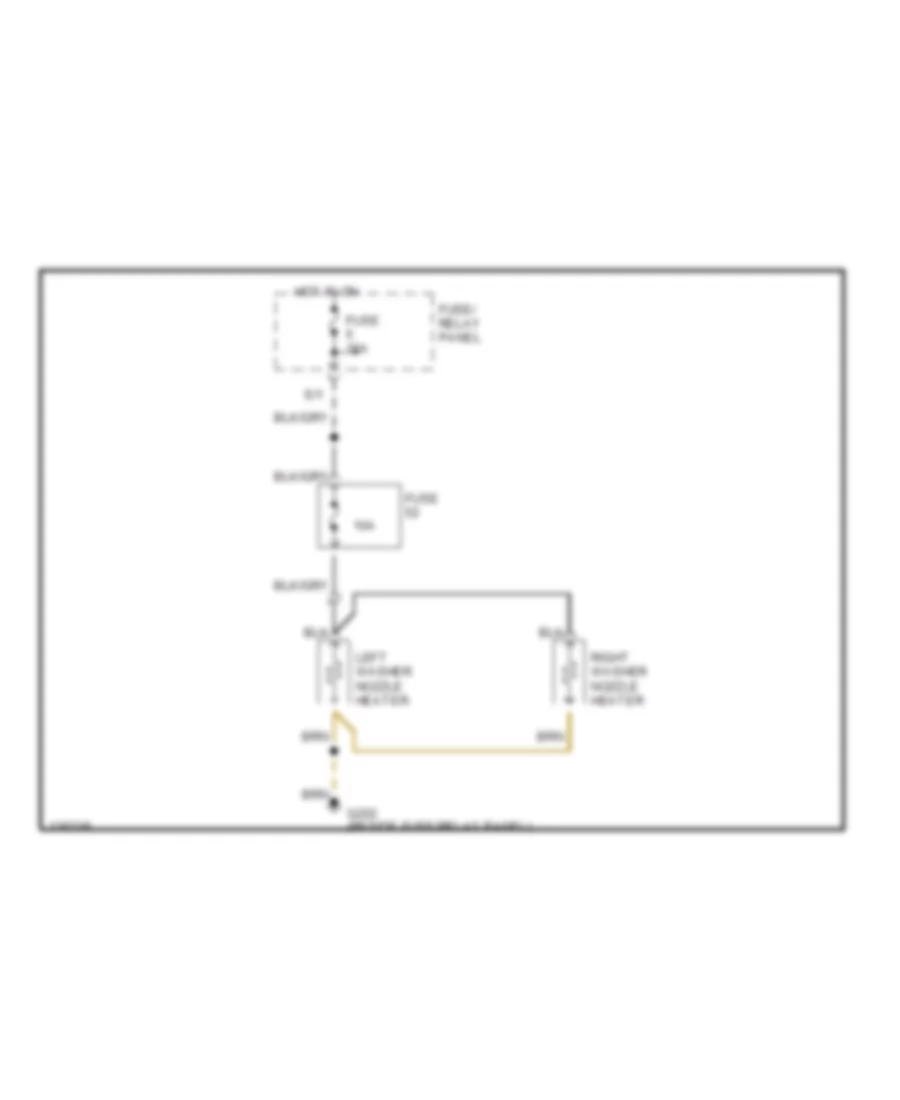 горячая схема омывателя лобового стекла для Volkswagen Cabrio GLS 2000