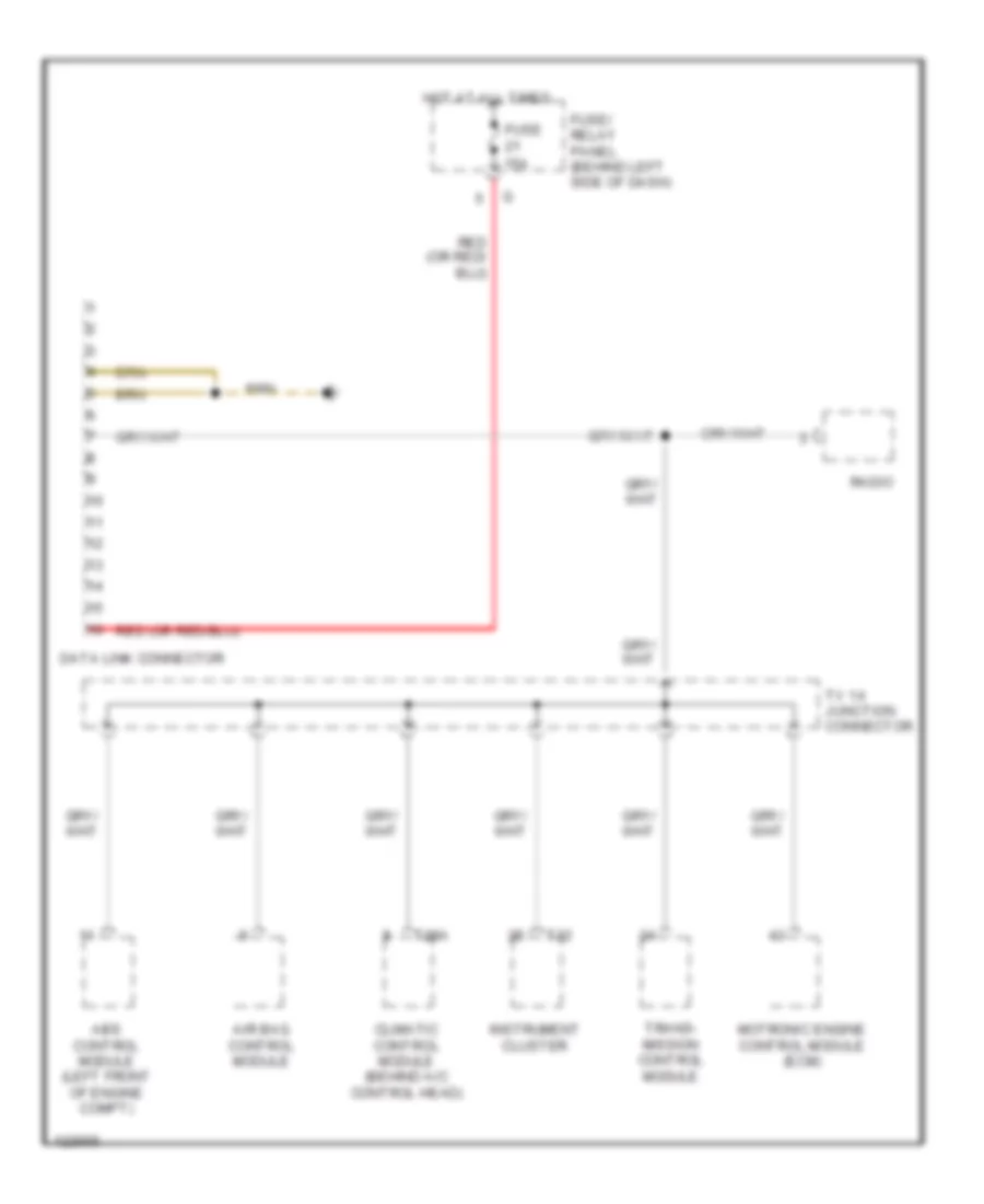 Computer Data Lines for Volkswagen EuroVan GLS 2000