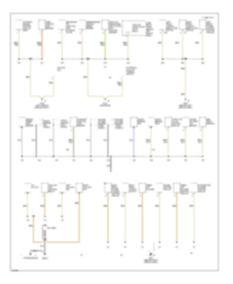 Ground Distribution Wiring Diagram 1 of 3 for Volkswagen EuroVan GLS 2000