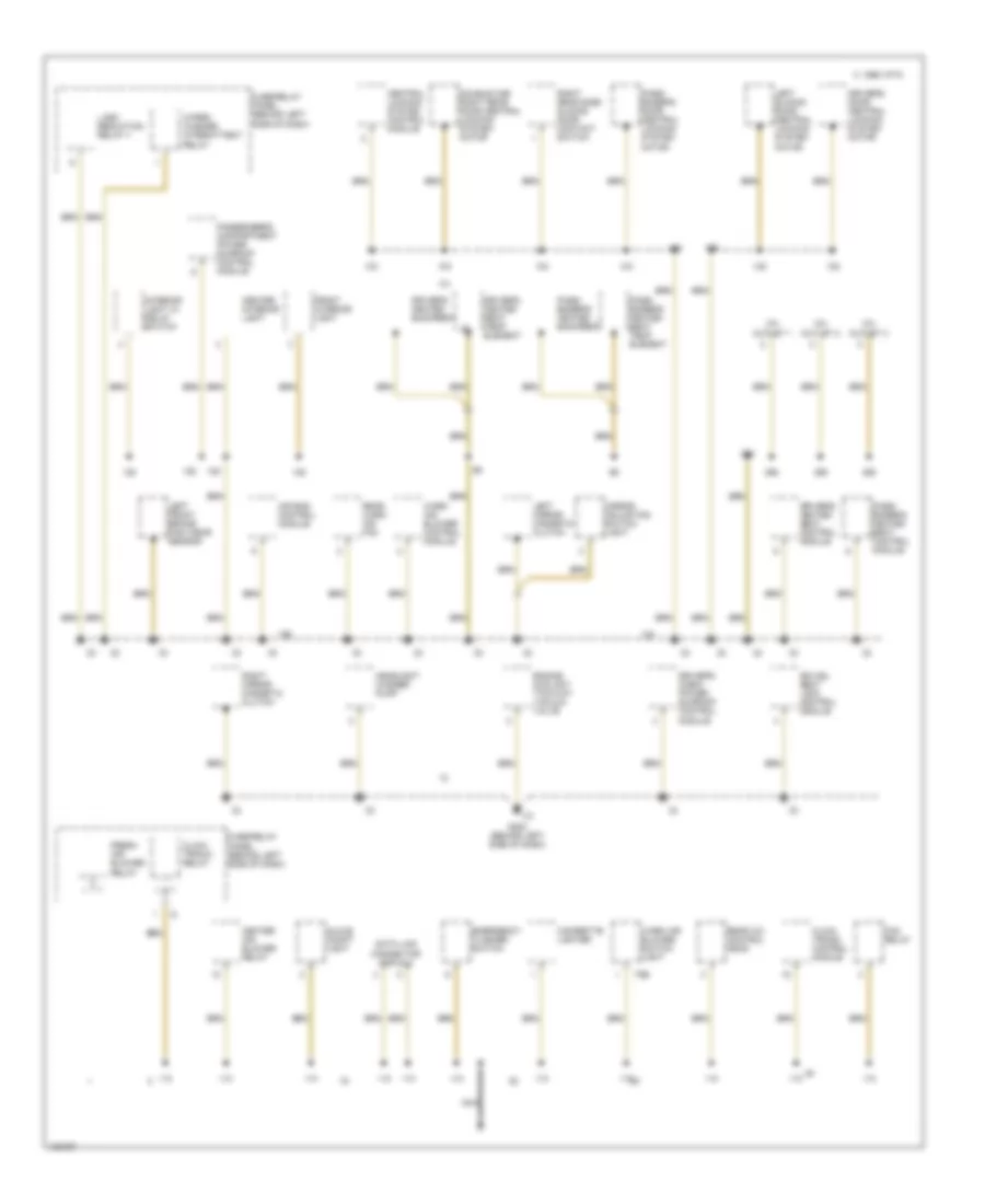 Ground Distribution Wiring Diagram 2 of 3 for Volkswagen EuroVan GLS 2000