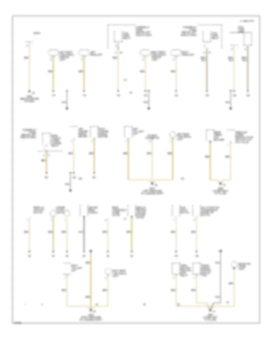 Ground Distribution Wiring Diagram 3 of 3 for Volkswagen EuroVan GLS 2000