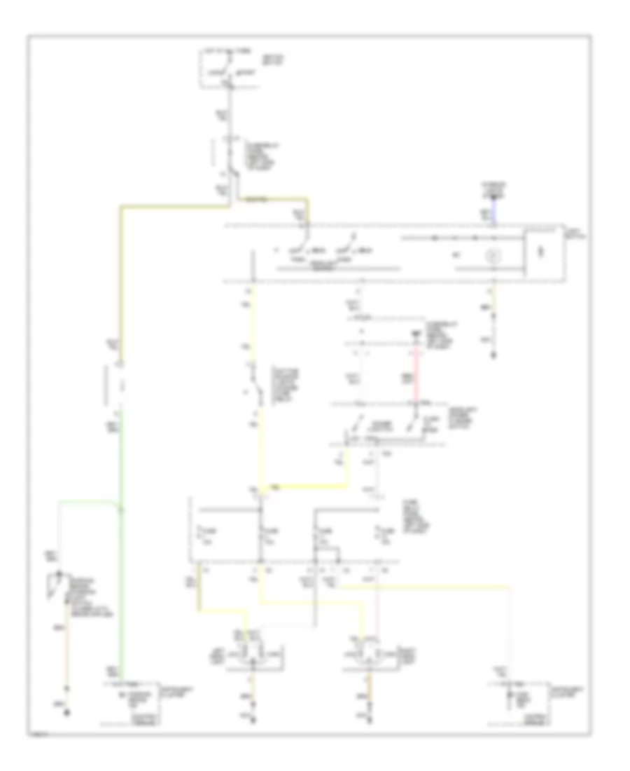 Headlight Wiring Diagram for Volkswagen EuroVan GLS 2000