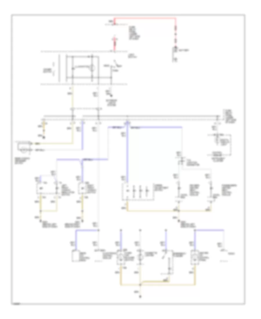 Instrument Illumination Wiring Diagram for Volkswagen EuroVan GLS 2000