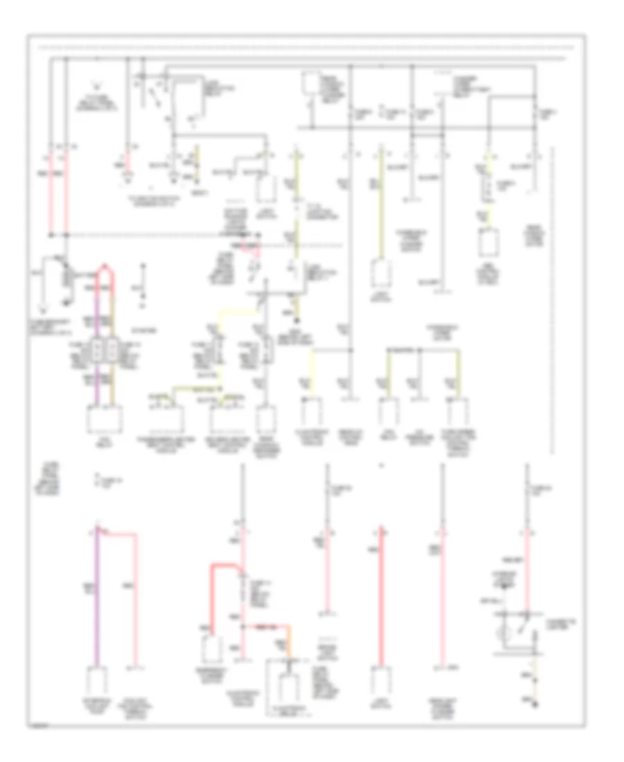 Power Distribution Wiring Diagram 1 of 3 for Volkswagen EuroVan GLS 2000