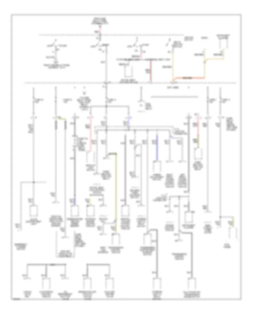 Power Distribution Wiring Diagram 2 of 3 for Volkswagen EuroVan GLS 2000