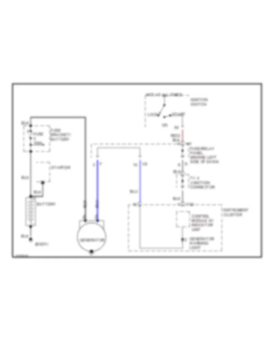 Charging Wiring Diagram for Volkswagen EuroVan GLS 2000