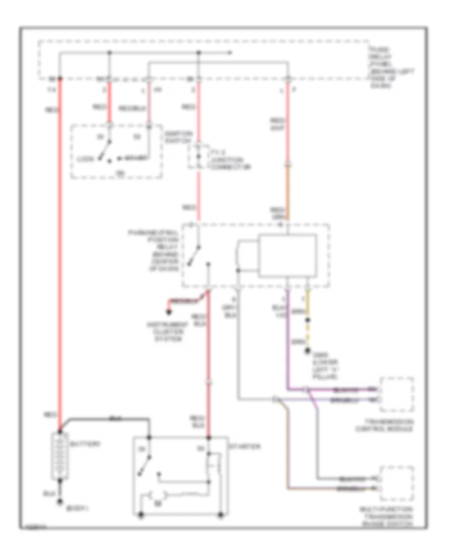 Starting Wiring Diagram for Volkswagen EuroVan GLS 2000