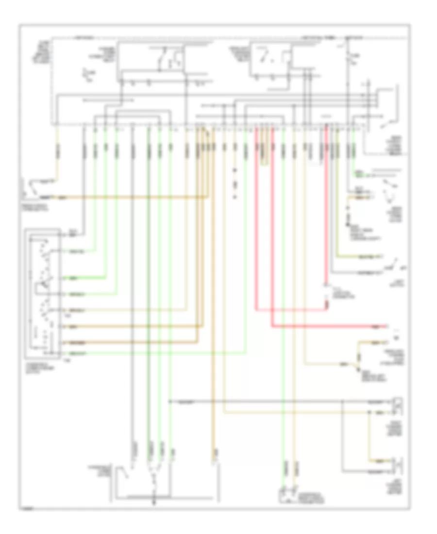 Wiper Washer Wiring Diagram for Volkswagen EuroVan GLS 2000