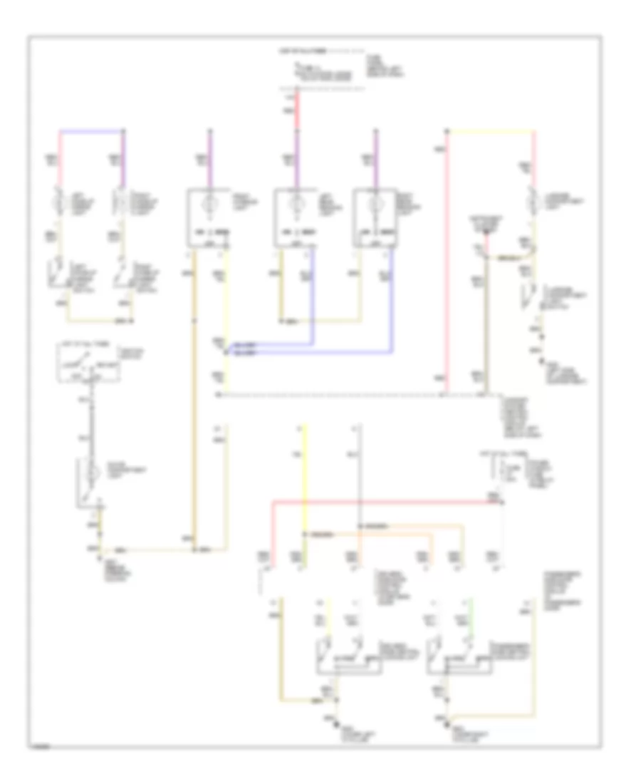 Courtesy Lamps Wiring Diagram for Volkswagen New Beetle 1998