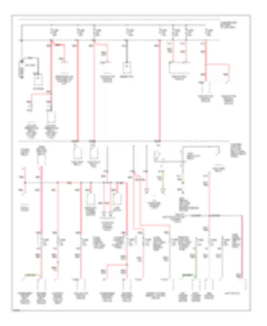 Power Distribution Wiring Diagram 1 of 3 for Volkswagen New Beetle 1998