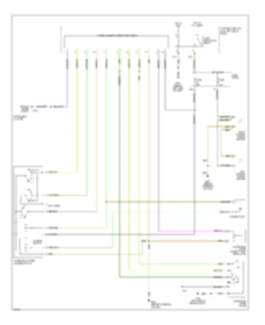 Электросхема стеклоочистителя, дворников и омывателя для Volkswagen New Beetle 1998