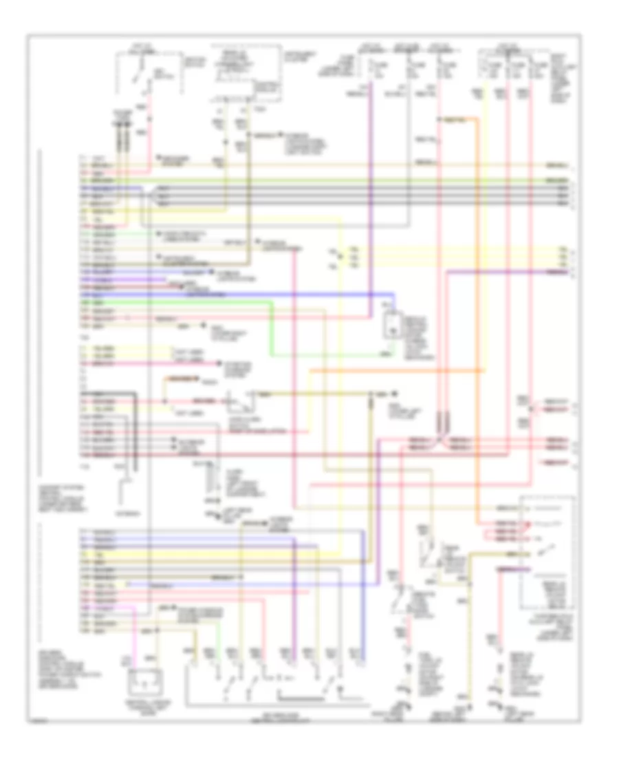 Anti theft Wiring Diagram with Blue Illuminated I P 1 of 2 for Volkswagen Passat GLS 1998