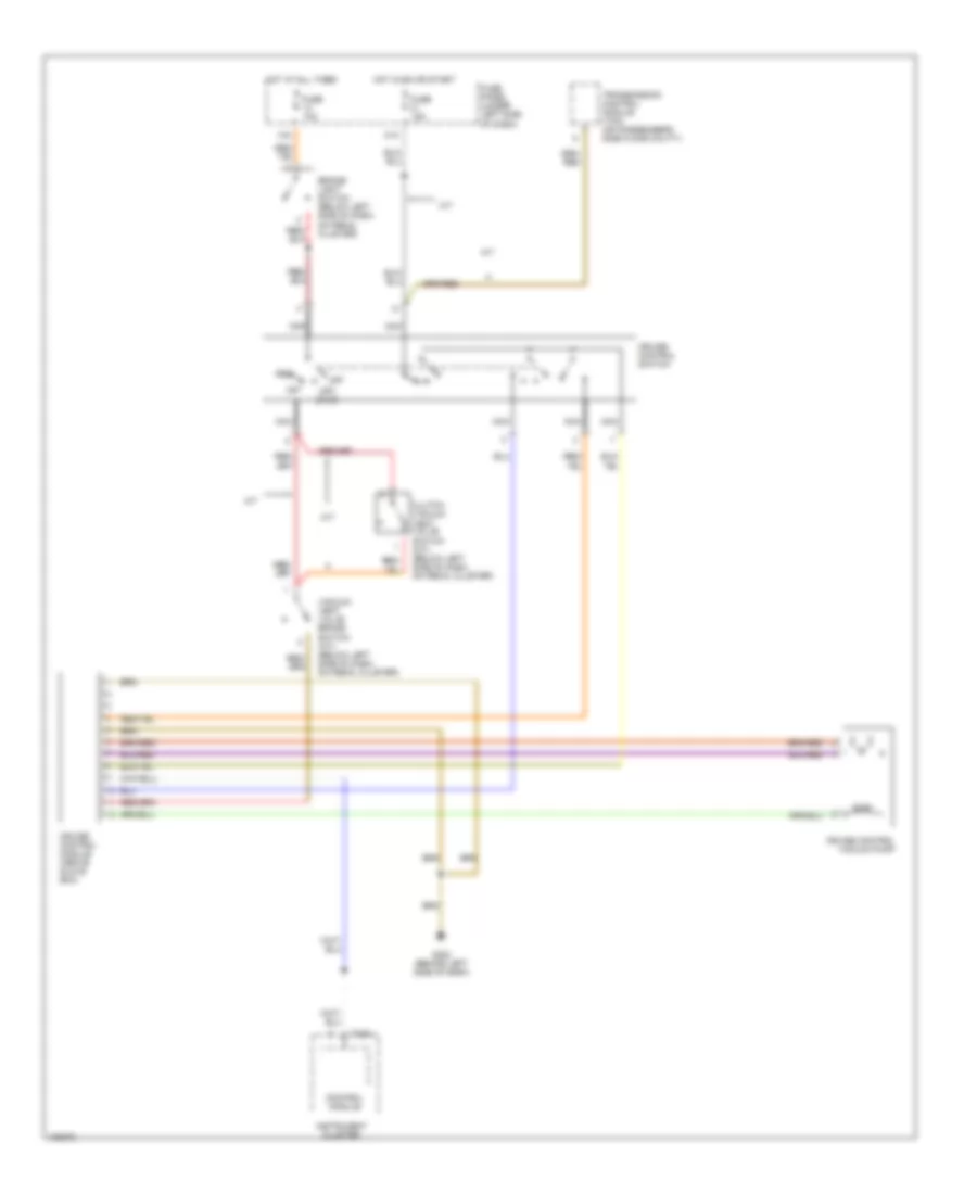 2.8L, Cruise Control Wiring Diagram for Volkswagen Passat GLS 1998