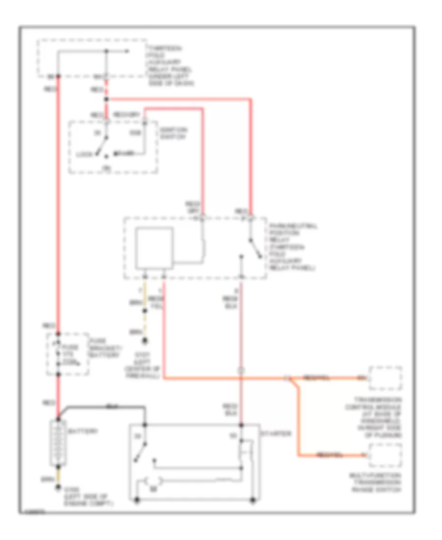 Starting Wiring Diagram A T for Volkswagen Golf GL 2000
