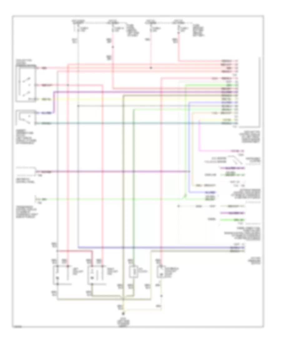 Cooling Fan Wiring Diagram Manual A C for Volkswagen GTI GLX 2000