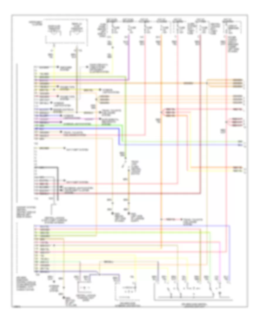 Power Door Lock Wiring Diagram with Power Windows 1 of 2 for Volkswagen GTI GLX 2000