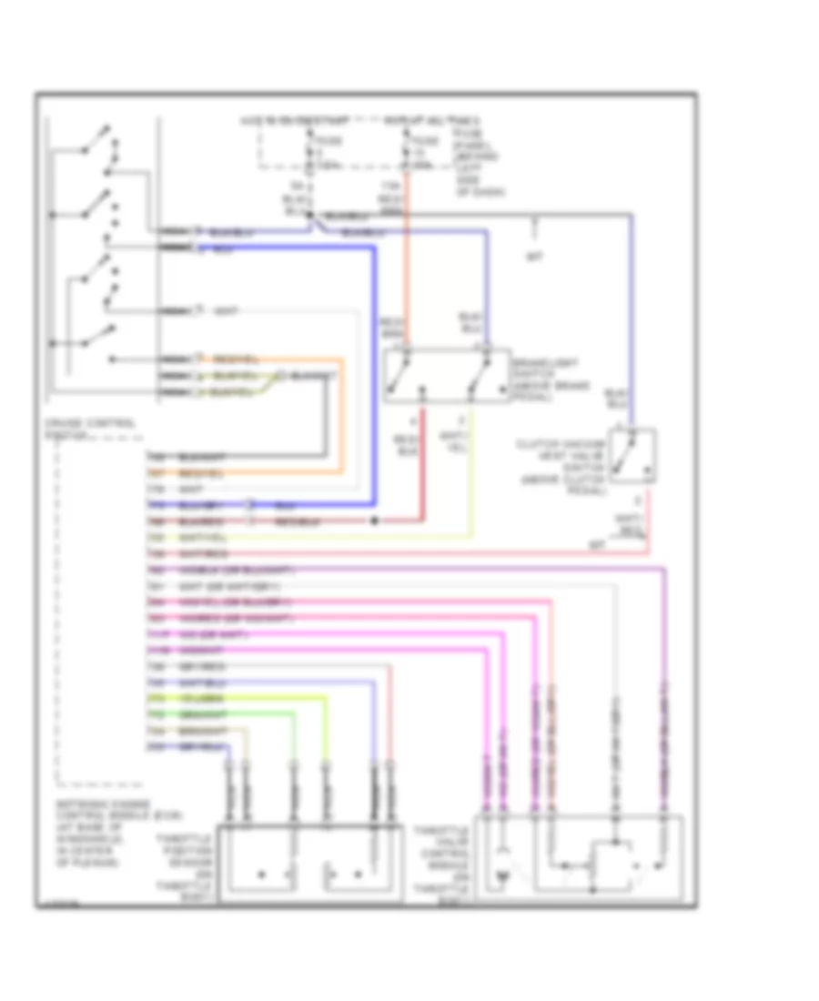 1.8L Turbo, Cruise Control Wiring Diagram for Volkswagen Jetta GL 2000