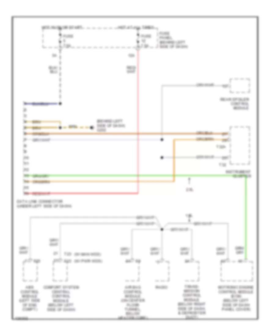 Computer Data Lines for Volkswagen New Beetle GL 2000