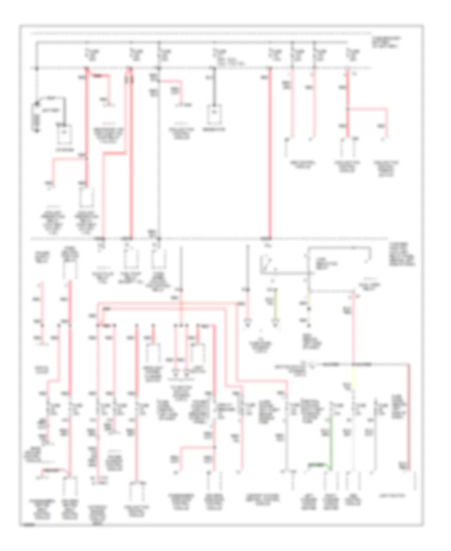 Power Distribution Wiring Diagram 1 of 3 for Volkswagen New Beetle GL 2000