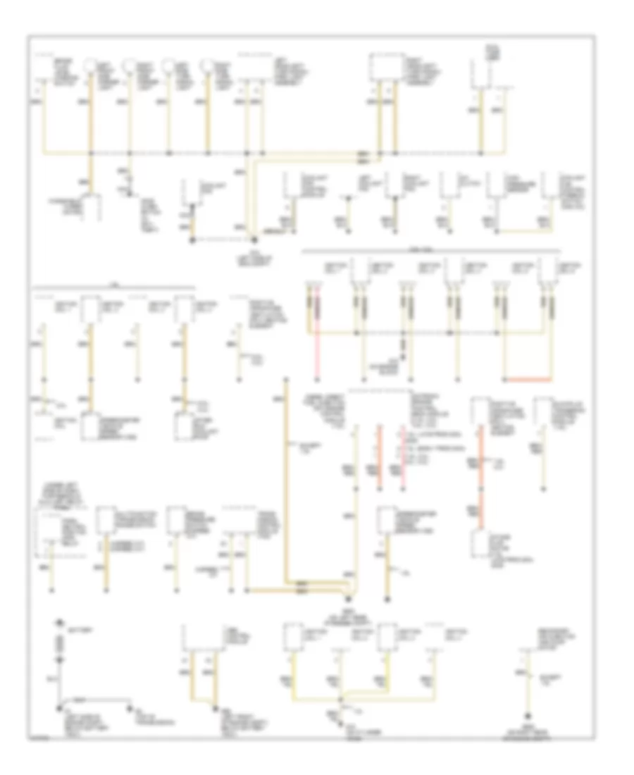 Ground Distribution Wiring Diagram Early Production 1 of 3 for Volkswagen Jetta TDI 2005