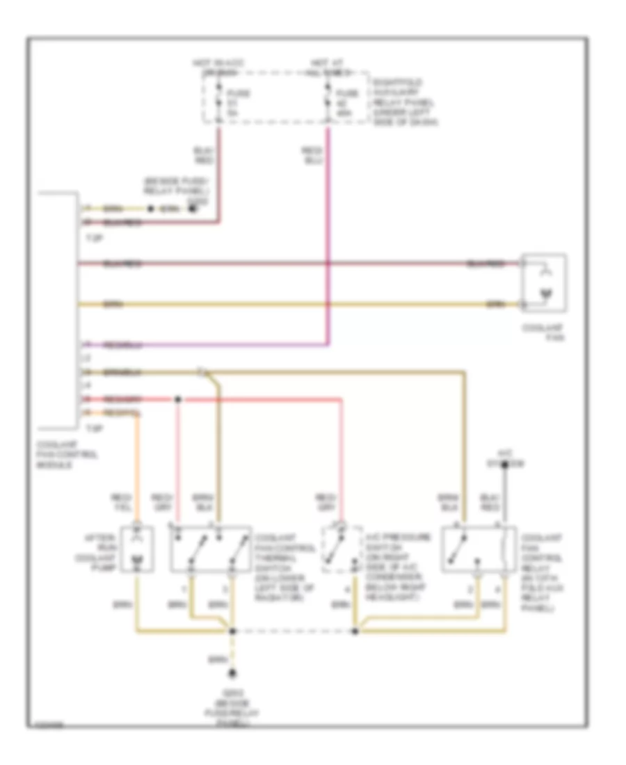 2 8L Cooling Fan Wiring Diagram Manual A C for Volkswagen Passat GLS 2000