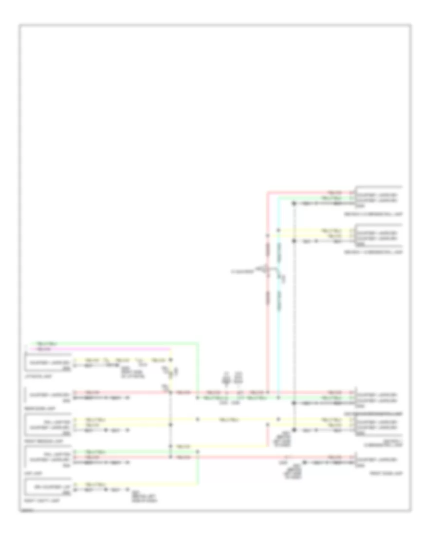 Courtesy Lamps Wiring Diagram 2 of 2 for Volkswagen Routan SEL Premium 2014