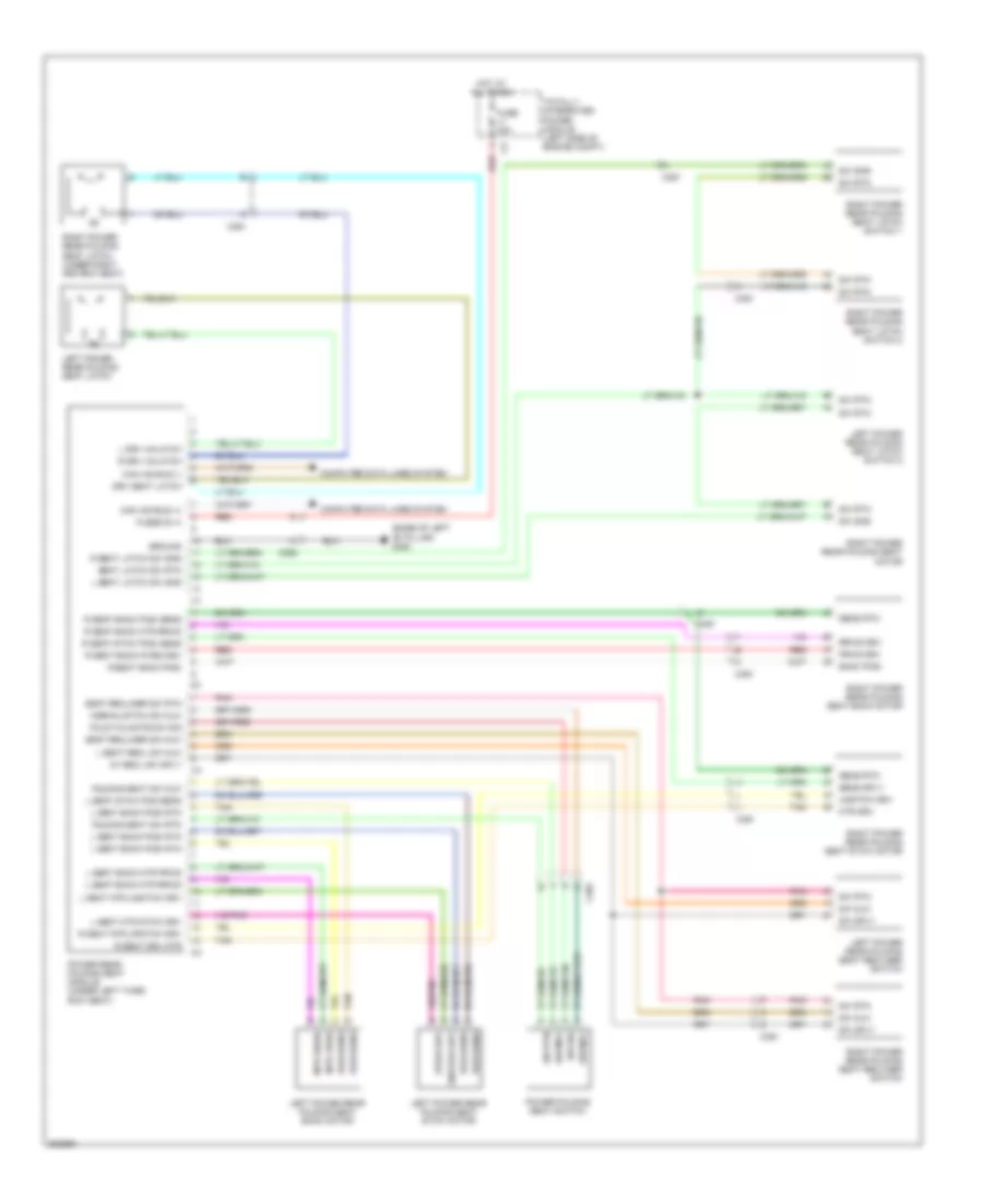 Rear Folding Seat Wiring Diagram for Volkswagen Routan SEL Premium 2014