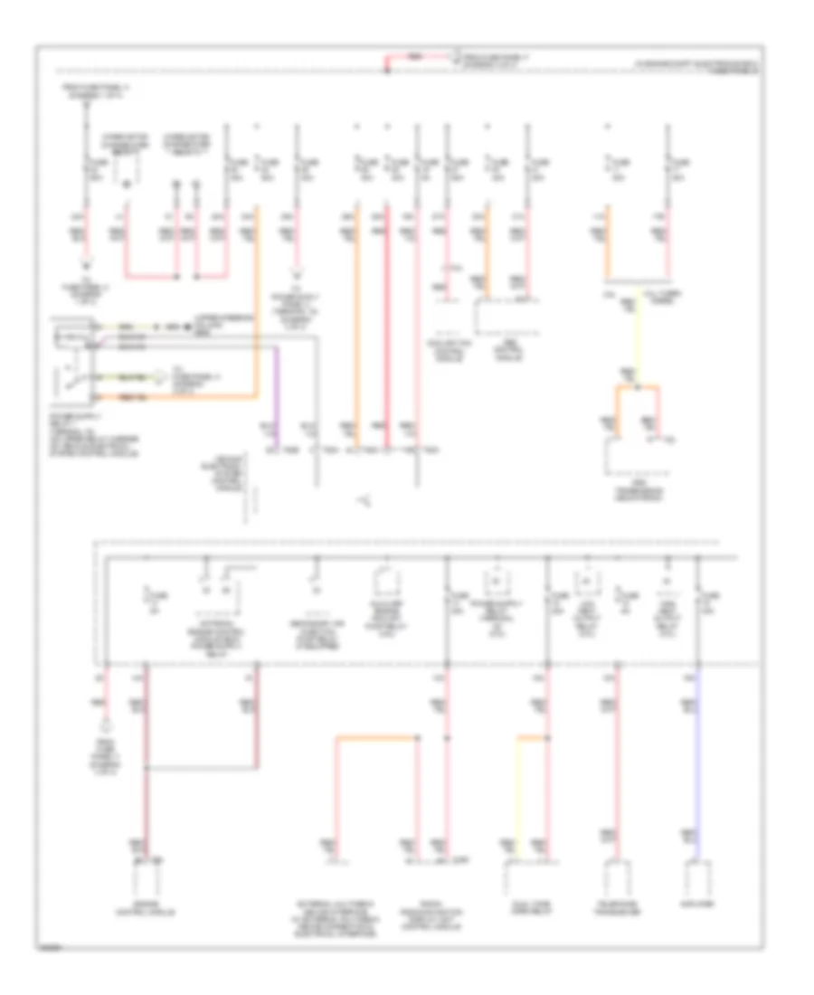 Power Distribution Wiring Diagram 3 of 4 for Volkswagen Passat 3 6 SE 2012