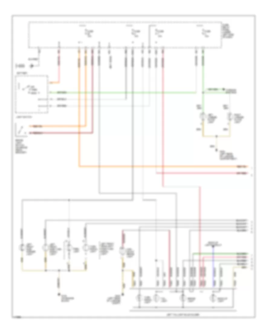 Exterior Lamps Wiring Diagram 1 of 2 for Volkswagen Cabrio GL 2001