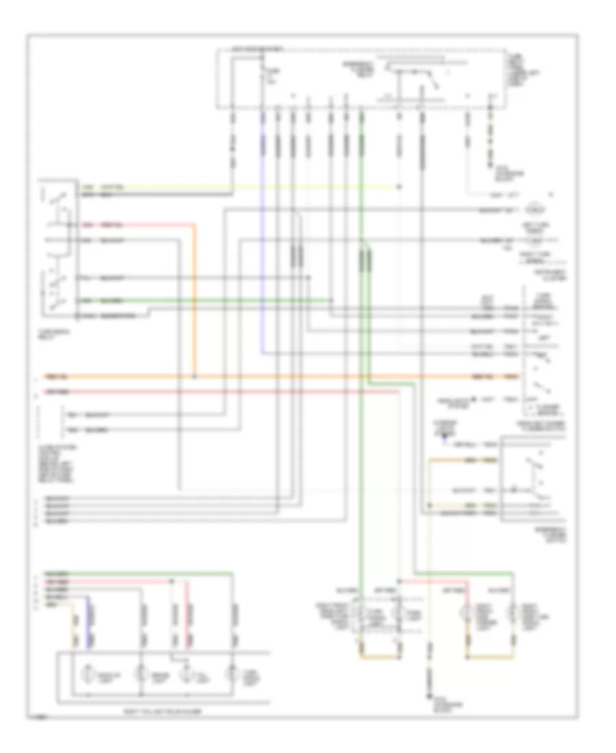 Exterior Lamps Wiring Diagram (2 of 2) for Volkswagen Cabrio GL 2001