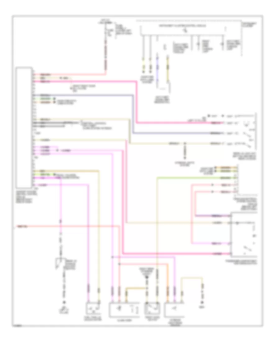 Anti theft Wiring Diagram Late Production 3 of 3 for Volkswagen Tiguan S 2009