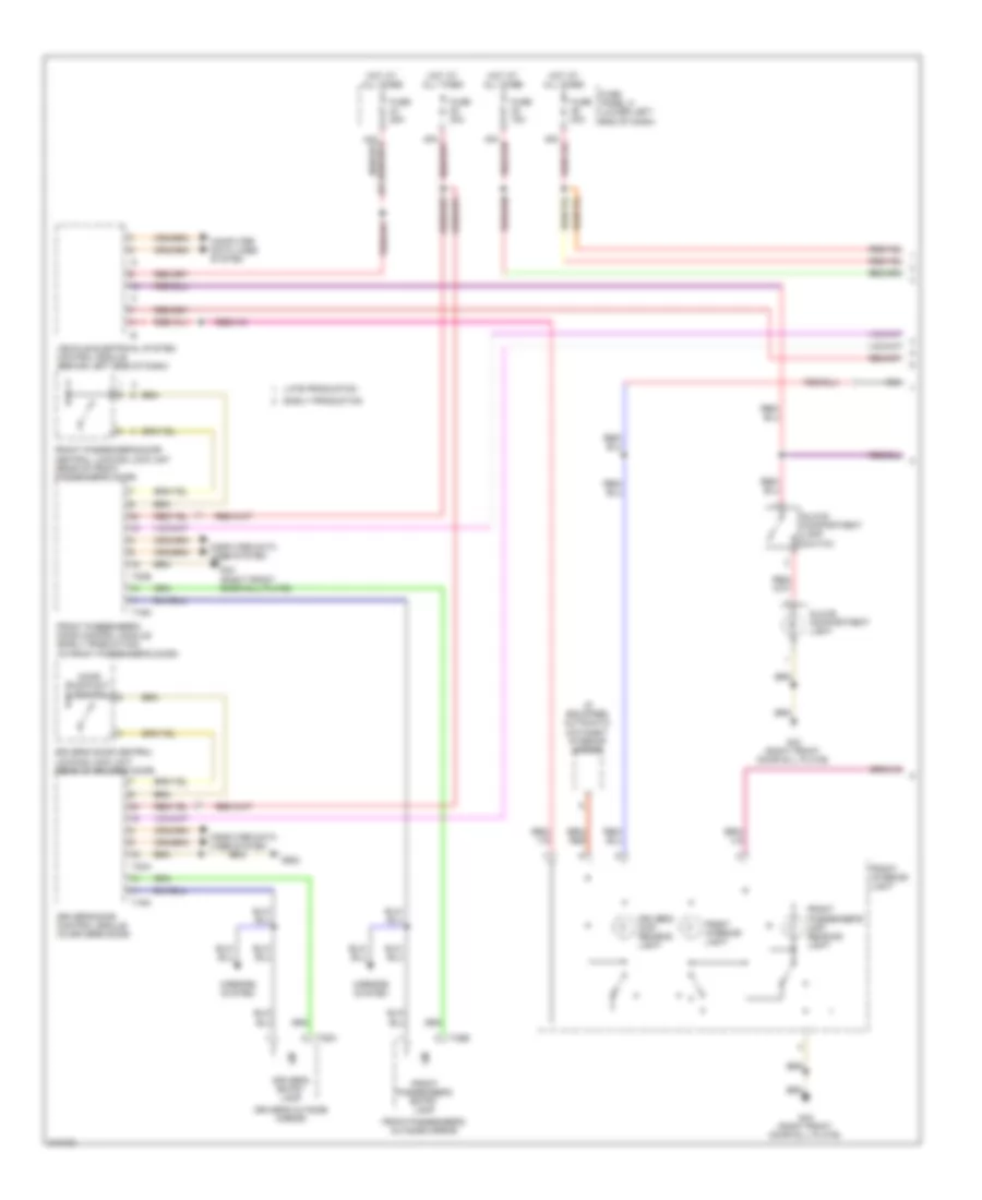 Courtesy Lamps Wiring Diagram 1 of 2 for Volkswagen Tiguan S 2009