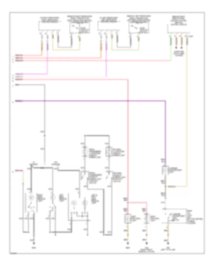 Courtesy Lamps Wiring Diagram (2 of 2) for Volkswagen Tiguan S 2009
