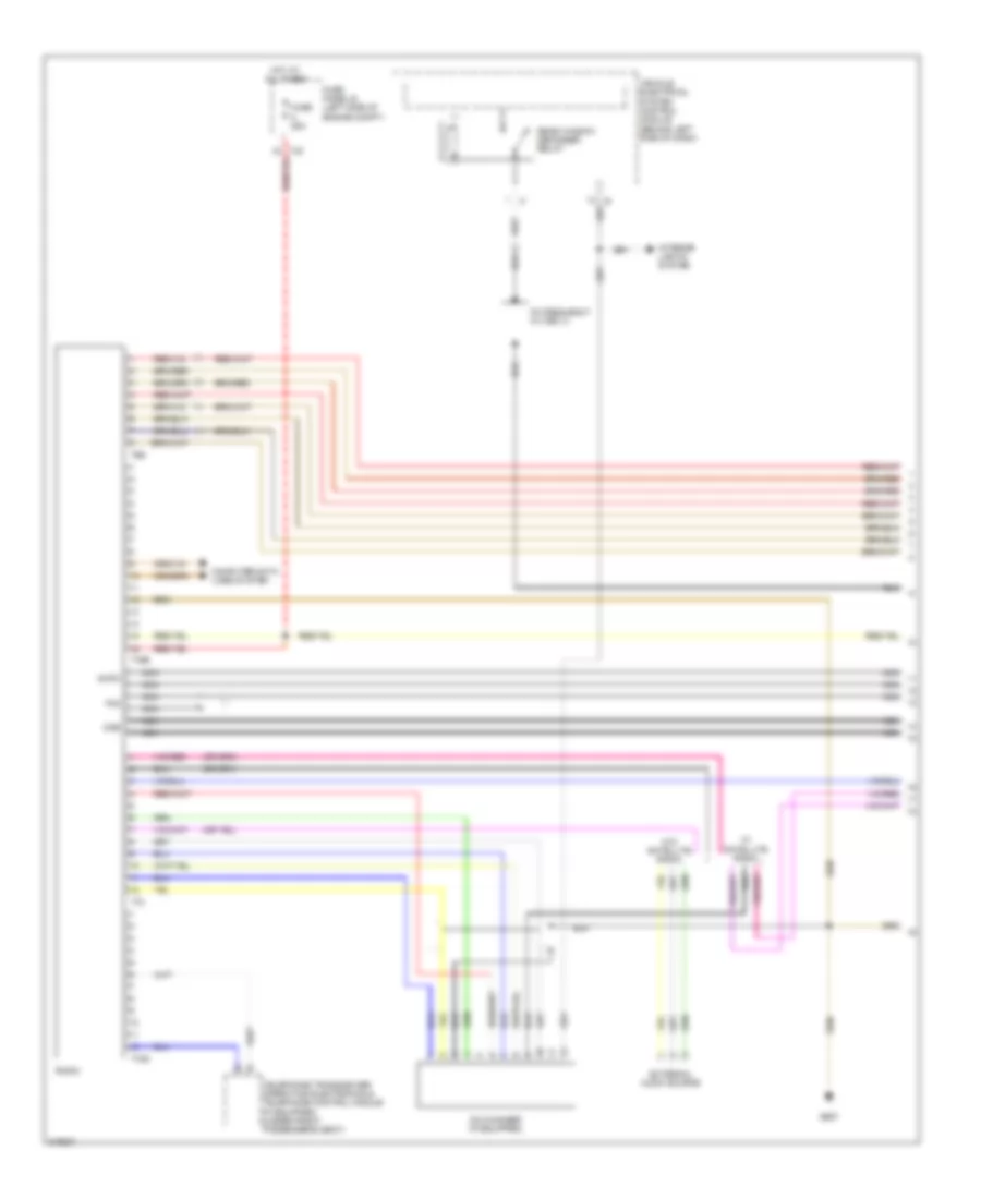 Radio Wiring Diagram, RCD 310 Early Production (1 of 2) for Volkswagen Tiguan S 2009