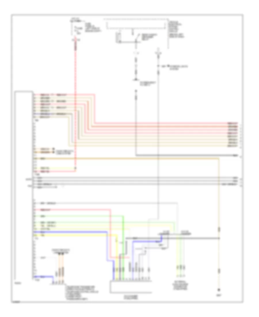 Radio Wiring Diagram, RCD 310 Late Production (1 of 2) for Volkswagen Tiguan S 2009