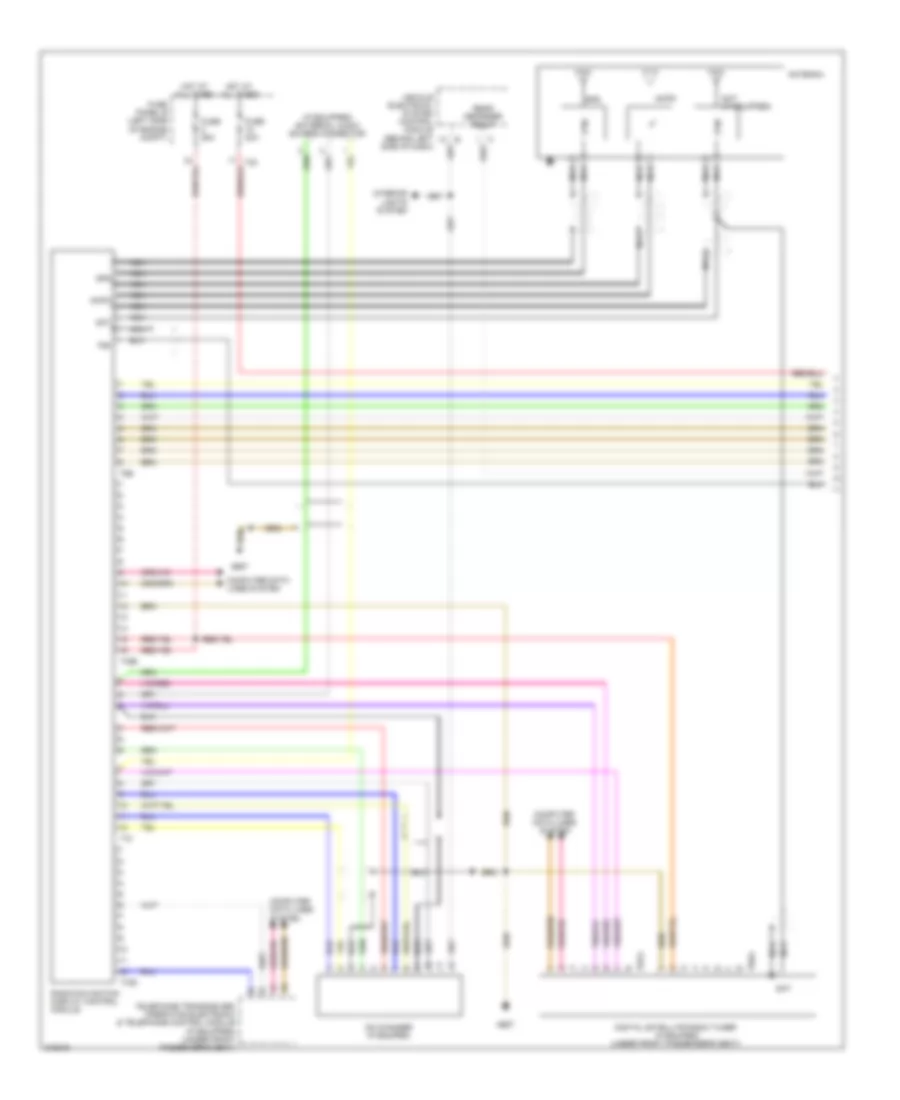 RadioNavigation Wiring Diagram, RNS 510 Early Production (1 of 2) for Volkswagen Tiguan S 2009