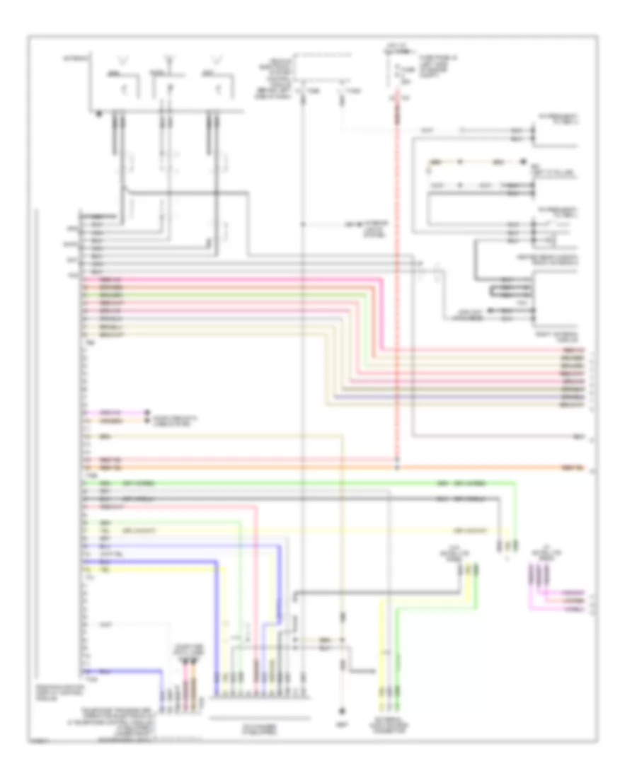 Radio Navigation Wiring Diagram RNS 510 Late Production 1 of 2 for Volkswagen Tiguan S 2009