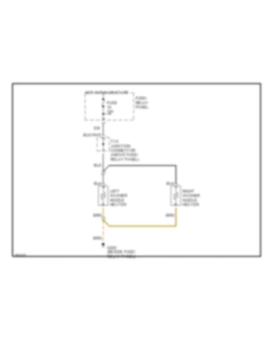 горячая схема омывателя лобового стекла для Volkswagen Passat GLS 1995