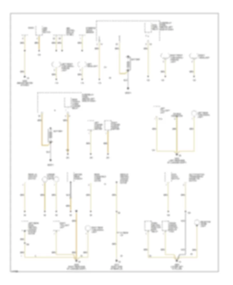 Ground Distribution Wiring Diagram (3 of 3) for Volkswagen EuroVan 2001