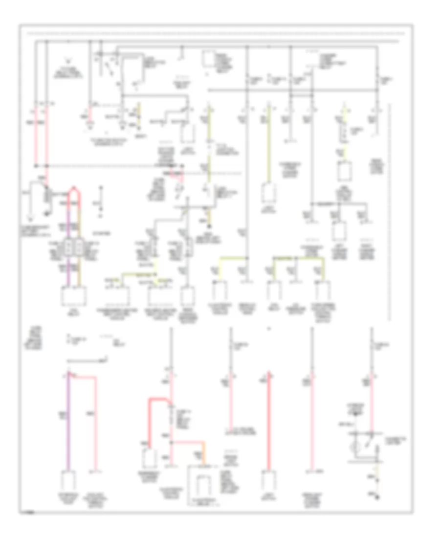 Power Distribution Wiring Diagram (1 of 3) for Volkswagen EuroVan 2001