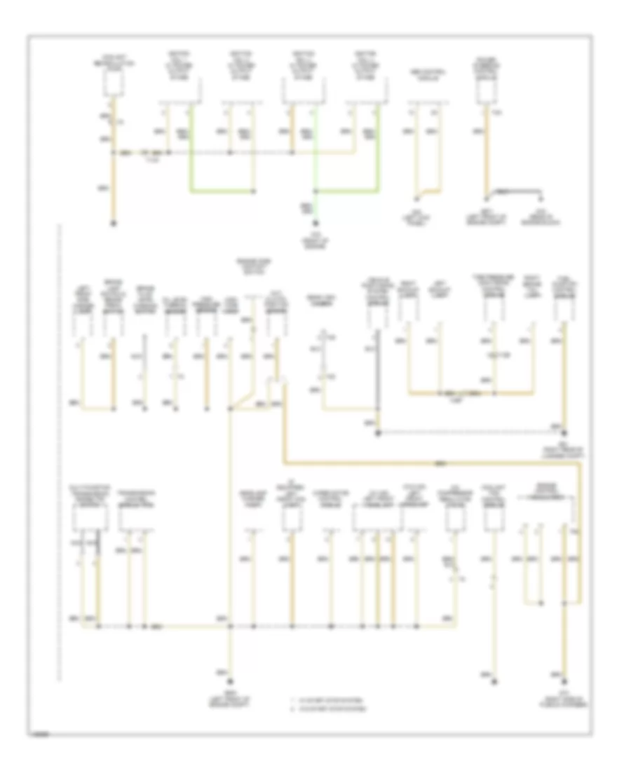 Ground Distribution Wiring Diagram 3 of 5 for Volkswagen Tiguan R Line 2014