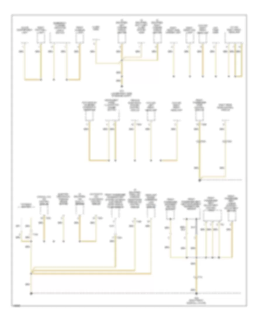 Ground Distribution Wiring Diagram (4 of 5) for Volkswagen Tiguan R-Line 2014